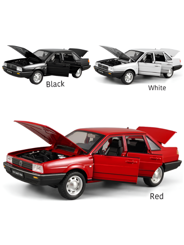 Volkswagen Santana B2 1:24 Scale Diecast Replica – Red Collector Edition Miniature TV6752