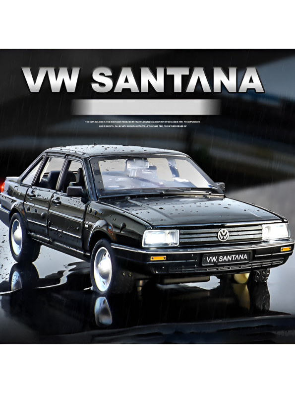Volkswagen Santana 1:24 Diecast Car - Vintage Metal Model Toy Classic Collectible Toy Vehicle TV6752