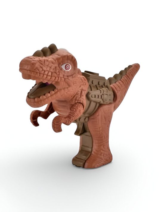 Dinosaur Water Mist Spray Gun Toy for Kids – LED Light & Sound Effects Brown T-Rex Water Blaster Outdoor Summer Toy LMI15182