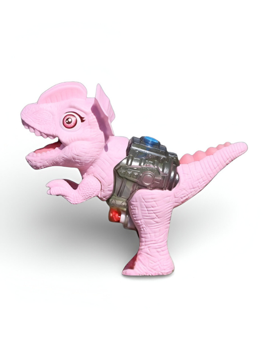 Dinosaur Water Mist Spray Gun Toy for Kids – LED Light & Sound Effects Pink T-Rex Water Blaster Outdoor Summer Toy LMI15182