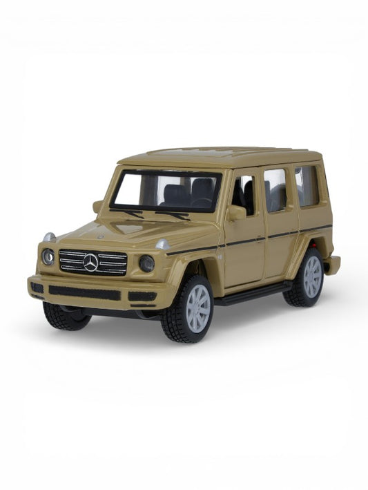 Mercedes-Benz G-Wagon Plastic Toy Car - Tan/Gold SUV Model for Kids - Durable G-Class Off-Road Vehicle Play Toy LMI15686