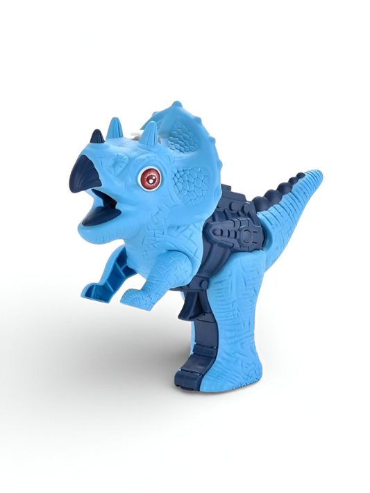 Dinosaur Water Mist Spray Gun Toy for Kids – LED Light & Sound Effects Blue T-Rex Water Blaster Outdoor Summer Toy LMI15182