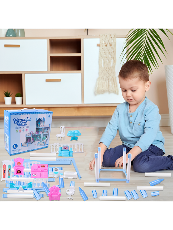 DIY 3-Story Dollhouse Playset TV6341.