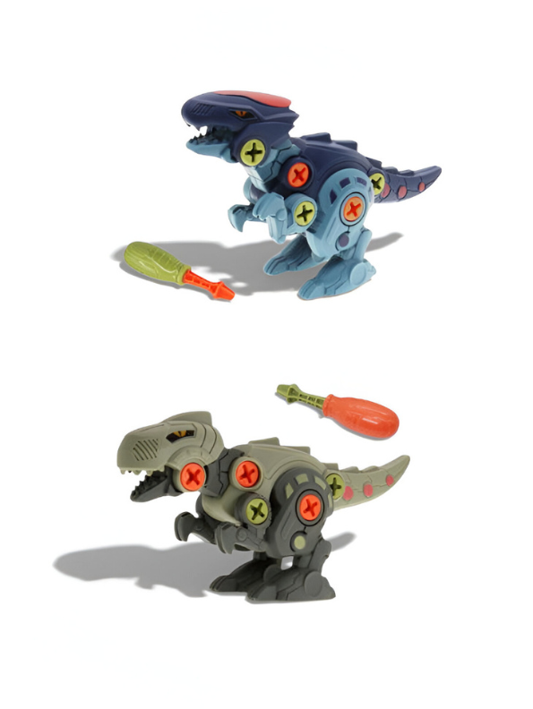 DIY Dinosaur Construction Toys for Kids – STEM Learning Set with Tools LMI14207.