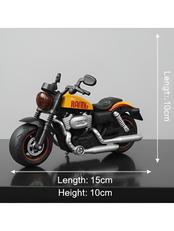 DIY Take-Apart Cruiser Motorcycle Toy – Build-Your-Own Friction Powered Superbike Kit with Screwdriver NX16720.