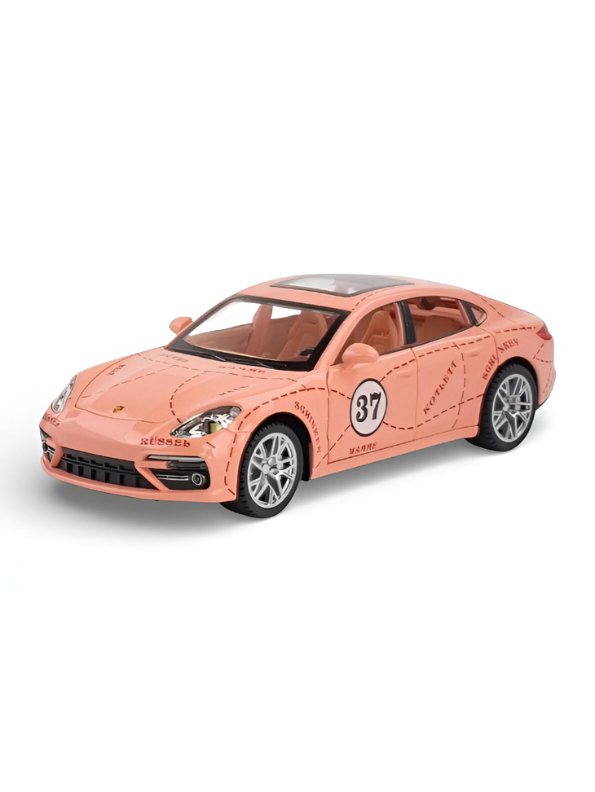 Porsche Panamera Turbo S Gulf Racing Edition - Diecast Metal Model Car - Collectible 1:24 Scale LMI16091 - Free Car Inside.