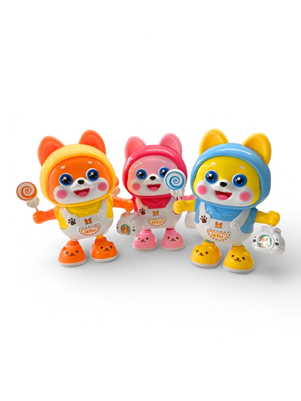 HTU Electronic Dancing Dog Toy – Cute Shiba Inu Walking & Musical Robot Puppy for Toddlers & Preschoolers LMI14040.