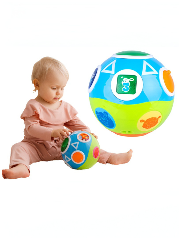 Interactive Musical Activity Ball Toy for Toddlers – Early Learning Sensory Ball with Lights, Animal Sounds & Motor Skills Development NX11245