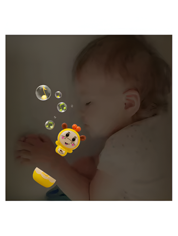 Cute Giraffe Hand Bell Baby Toy - Interactive Early Learning Rattle with LED Lights and Music - Perfect Baby Shower Gift for Boys and Girls NX13789