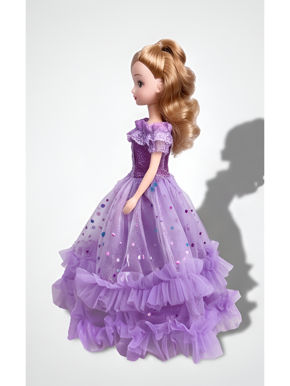 Lavender Splendor Collectible Princess Doll – Deluxe Fashion Doll in Ruffled Sequin Ballgown LMI14634