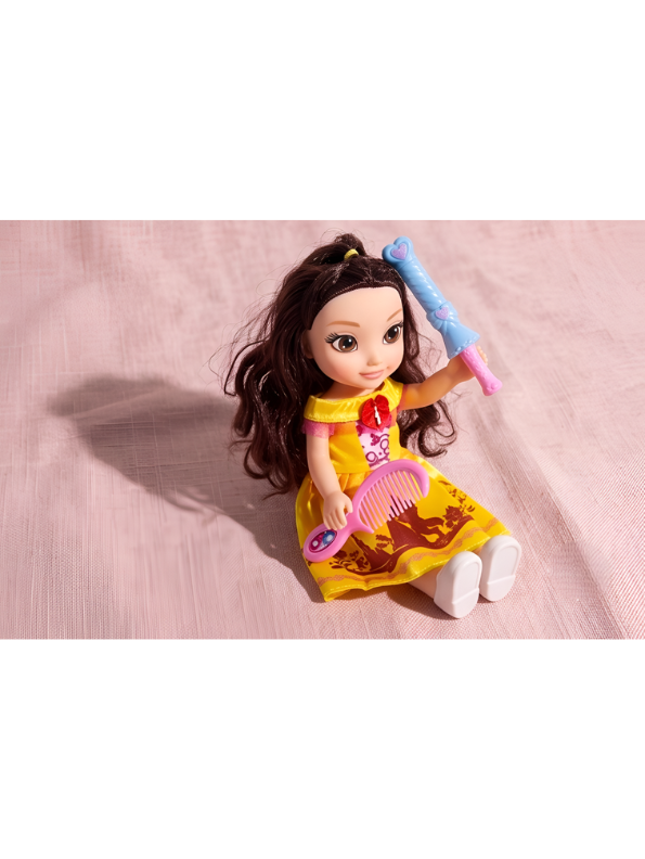 Pretty Princess Fashion Doll Gift Set – Includes Yellow Ballgown Dress, Toy Mirror, Comb Toy For Kids LMI11751
