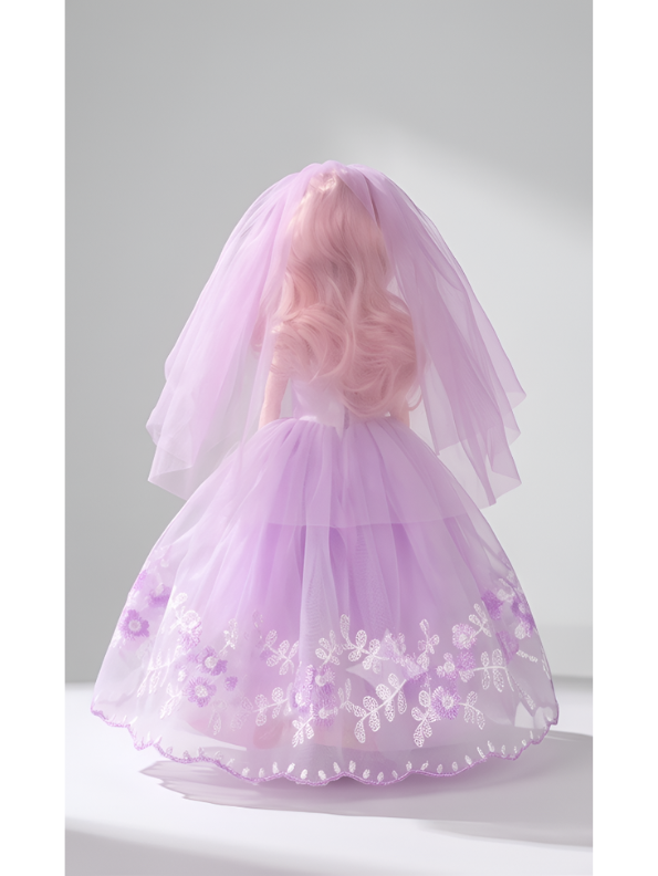 Bridal Doll – Luxury Pink Wedding Dress Dress-Up Toy for Kids LMI13884