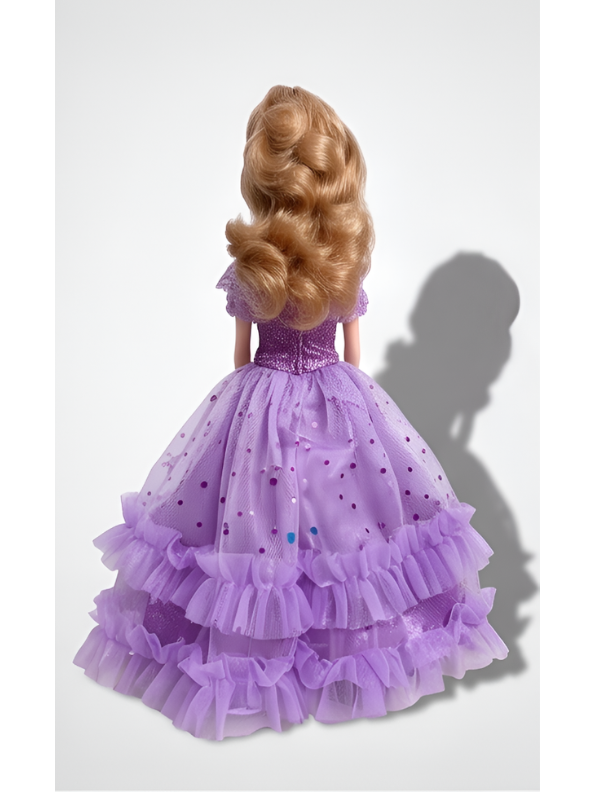 Lavender Splendor Collectible Princess Doll – Deluxe Fashion Doll in Ruffled Sequin Ballgown LMI14634
