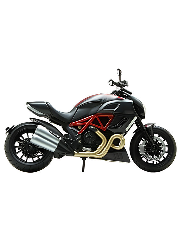Ducati Diavel 1260 S Black Ducati Diavel Metal Diecast Bike Black