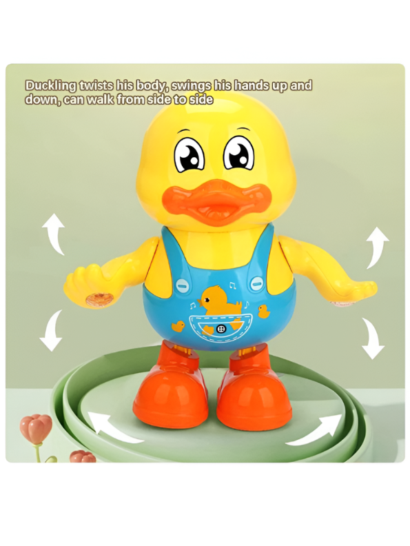 Dancing Duck Toy with Music & LED Lights – Interactive Walking Toy LMI15126.