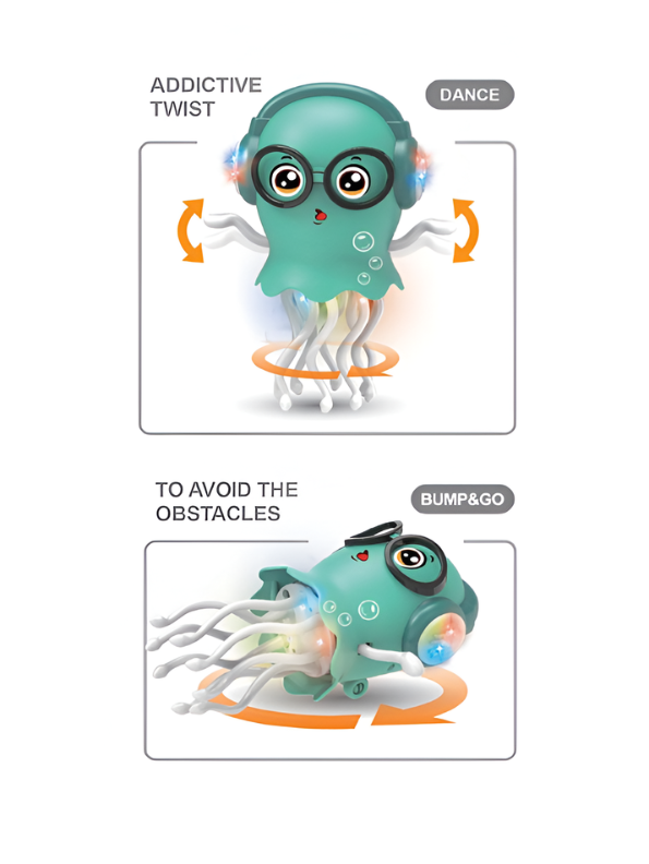Dancing Jellyfish Toy with LED Lights & Music TV6435.