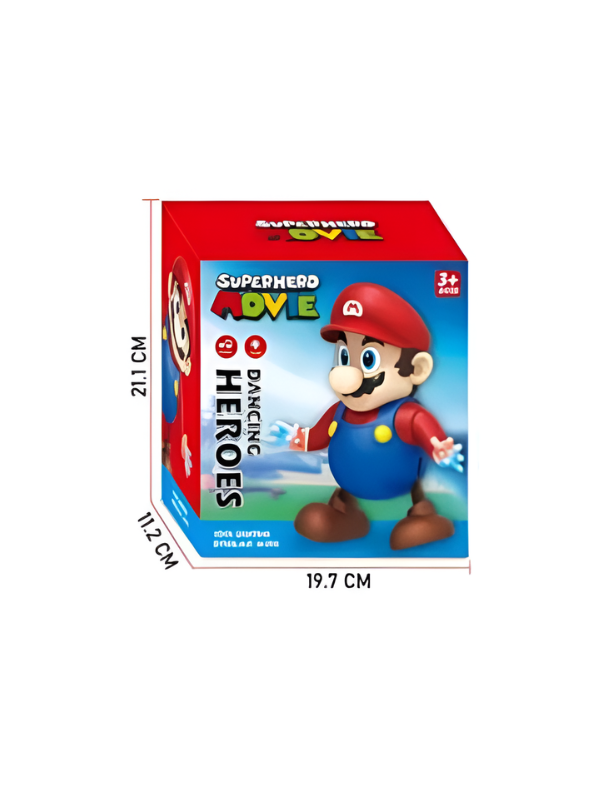 Dancing Mario Toy Figure with Music & LED Lights TV7034.