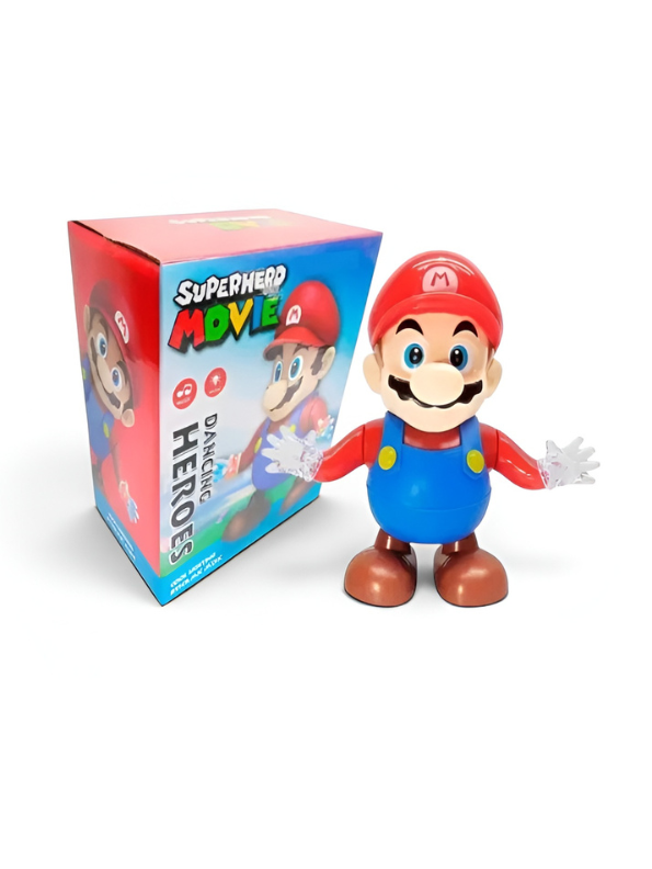 Dancing Mario Toy Figure with Music & LED Lights TV7034.