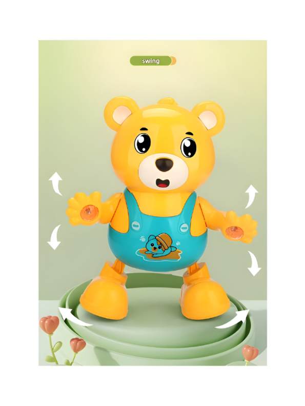 Dancing Musical Bear Toy for Toddlers | Walking & Talking w/ LED Lights | Battery Operated Funny Toy LMI15140.