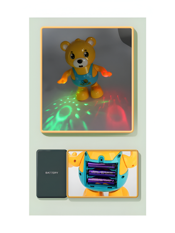 Dancing Musical Bear Toy for Toddlers | Walking & Talking w/ LED Lights | Battery Operated Funny Toy LMI15140.
