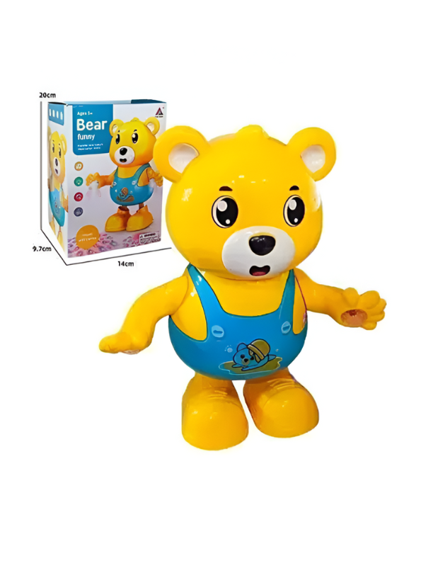 Dancing Musical Bear Toy for Toddlers | Walking & Talking w/ LED Lights | Battery Operated Funny Toy LMI15140.