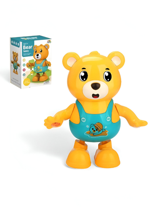 Dancing Musical Bear Toy for Toddlers | Walking & Talking w/ LED Lights | Battery Operated Funny Toy LMI15140.