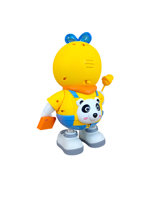 Dancing Panda Robot Toy – Musical Walking Panda with LED Lights, Sound & Interactive Play, Yellow Duck Costume Blue LMI14279.