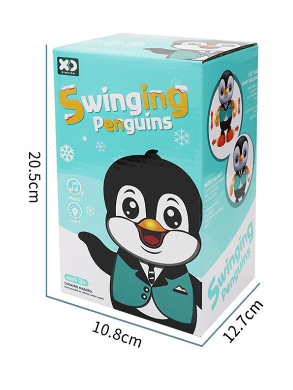 Dancing Penguin Toy For Kids Swinging With Light And Music