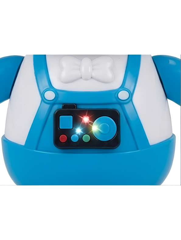 Dancing Rabbit Toy with  Blue Colorful LED Lights and Musical Sounds for Toddlers – Interactive Musical Walking Bunny Robot Toy for Kids Ages 3+ TV7190