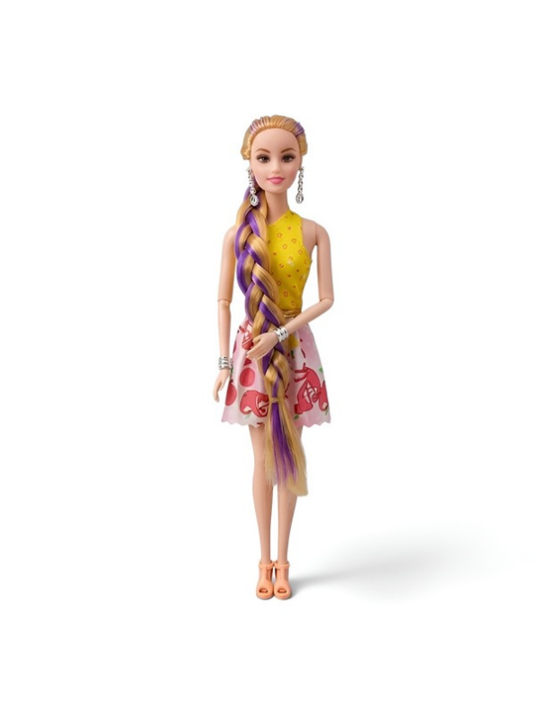 Dazzling Girl Fashion Doll Set with Hair Accessories & Shoe Collection LMI10084
