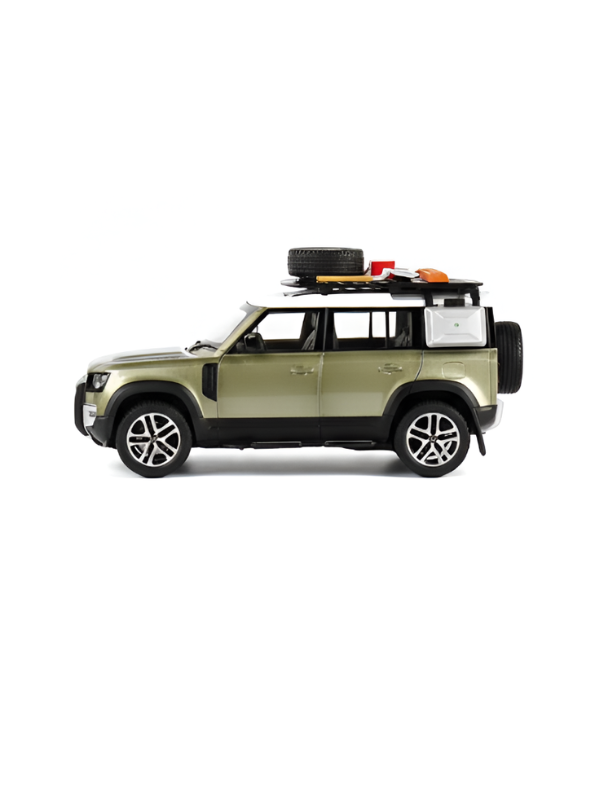 Defender Diecast Car 1:22 Scale with Roof Rack Accessories – Detailed Metal Model SUV TV139.