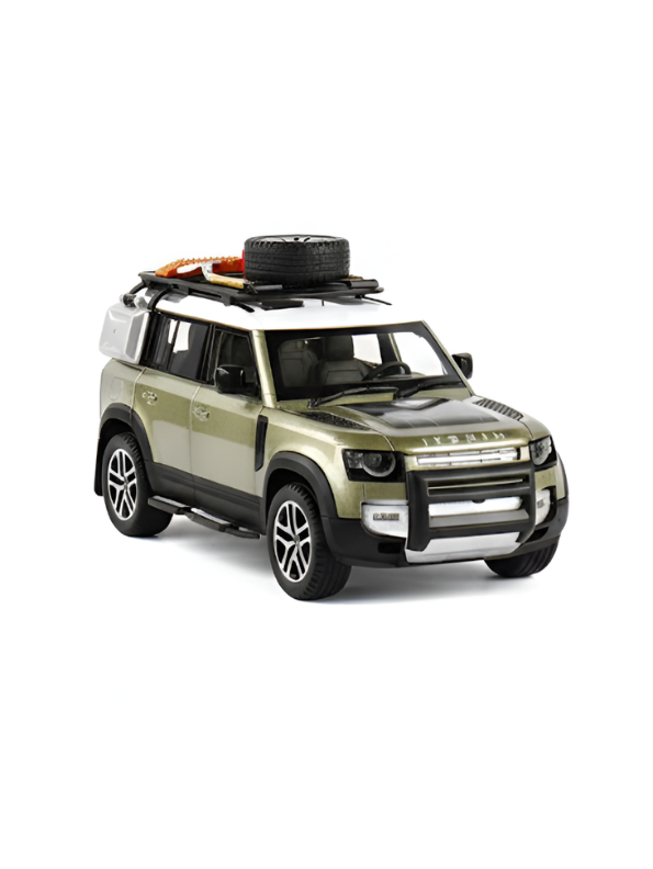 Defender Diecast Car 1:22 Scale with Roof Rack Accessories – Detailed Metal Model SUV TV139.