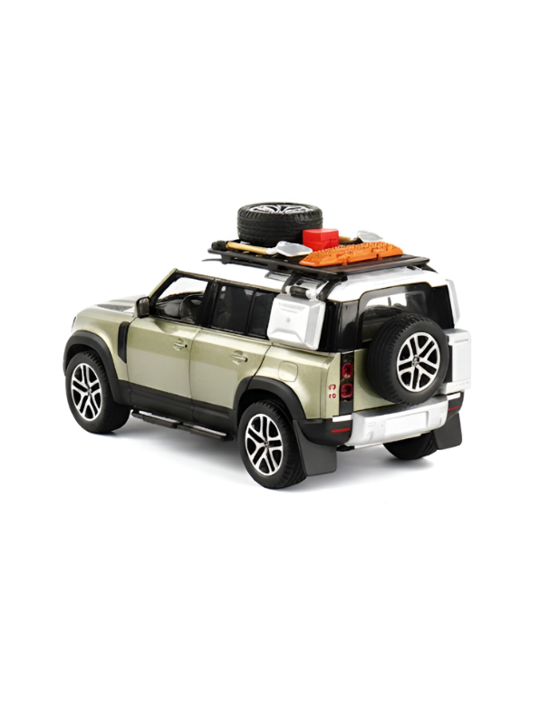 Defender Diecast Car 1:22 Scale with Roof Rack Accessories – Detailed Metal Model SUV TV139.