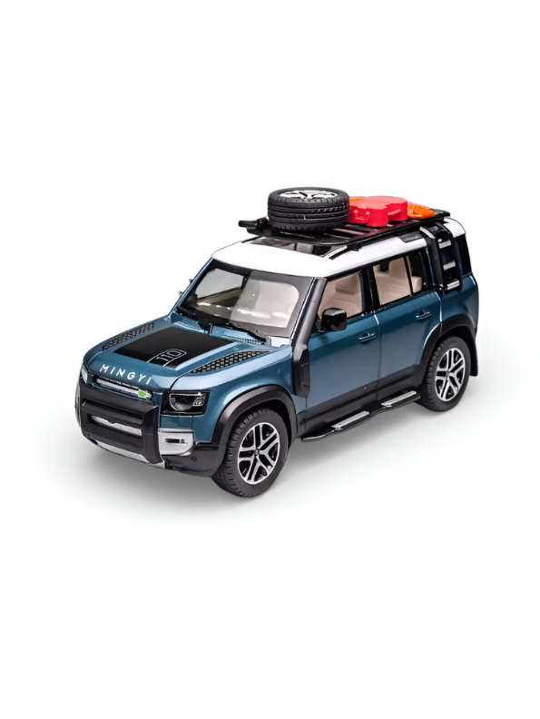 Defender Diecast Car 1:22 Scale with Roof Rack Accessories – Detailed Metal Model SUV TV139.