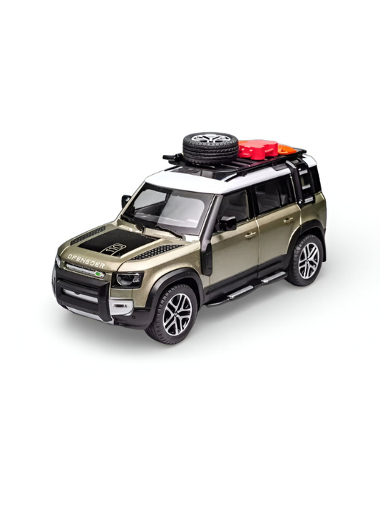 Defender Diecast Car 1:22 Scale with Roof Rack Accessories – Detailed Metal Model SUV TV139.