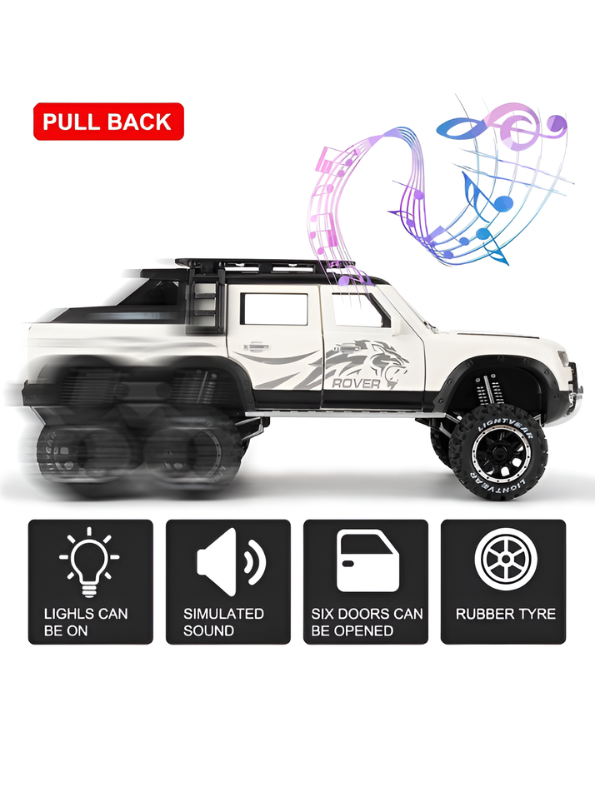 Defender Rover Metal Diecast Car Scale 1:24 - Free Car Inside LMI15451.