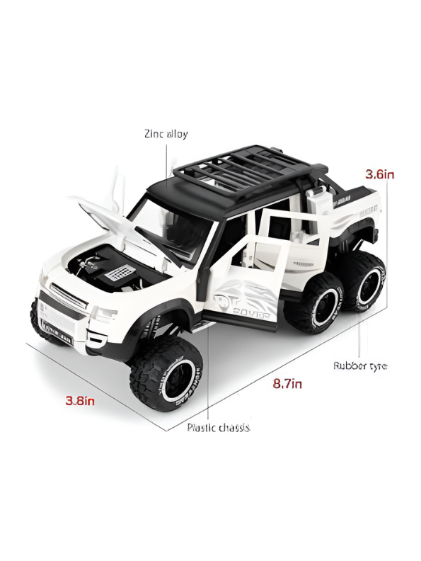 Defender Rover Metal Diecast Car Scale 1:24 - Free Car Inside LMI15451.