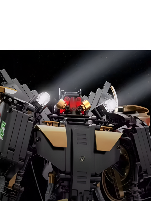 Deformed Supercar 2-in-1 Transforming Building Block Set – GT3 RS Style Car & Robot MD3428.