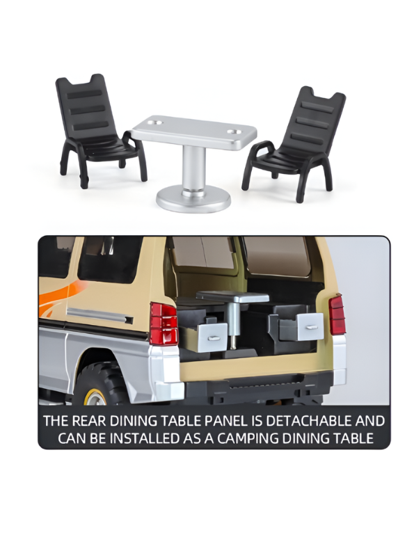 Delica Diecast Alloy Camper Van 1:24 Scale – Off-Road Camping Cross-Country Miniature LMI16795