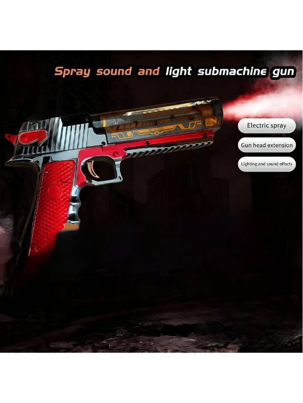 Desert Eagle Electronic Light & Sound Toy Gun with Simulated Smoke Spray Effect MD315