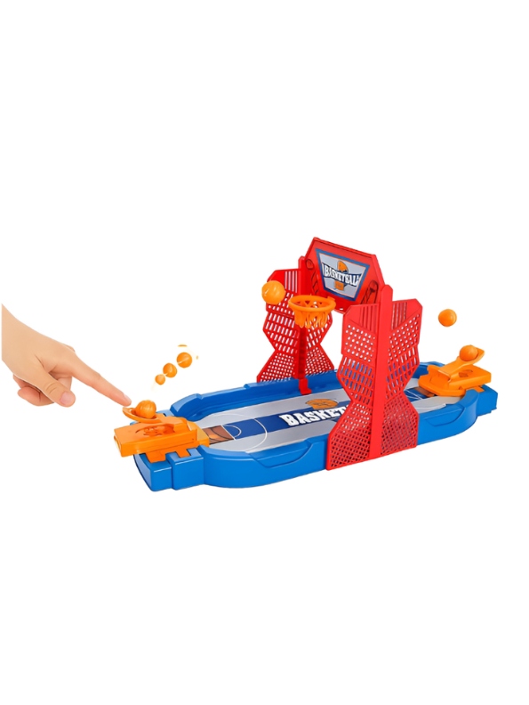 Desktop Tabletop Basketball Game - 2-Player Mini Basketball Shootout Toy with Launchers & Balls MD226
