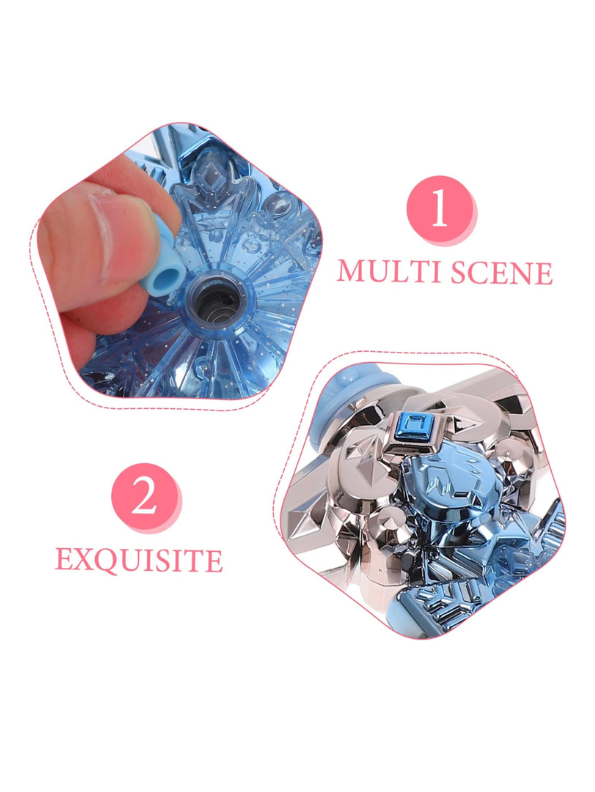 Diamond Magic Wand – Spray Outlet with LED Light & Music | Luxury Water Spray Wand - Blue NX15703.