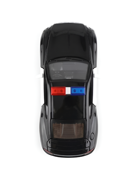 Die-Cast Bentley Continental GT Police Car Toy 1:32 Scale – Pull-Back Model Car with Openable Doors, Lights, and Siren Sounds TV1610