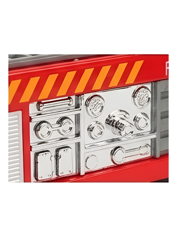 Die-Cast Fire Rescue Transport Truck Toy – Red Emergency Vehicle with Realistic Details MD2933.