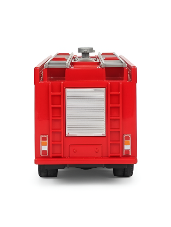 Die-Cast Fire Rescue Transport Truck Toy – Red Emergency Vehicle with Realistic Details MD2933.