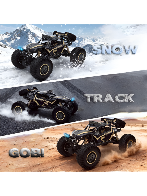 Die-Cast Metal RC Rock Crawler 1/8 Scale | 2.4GHz Off-Road Remote Control Monster Truck TV5373