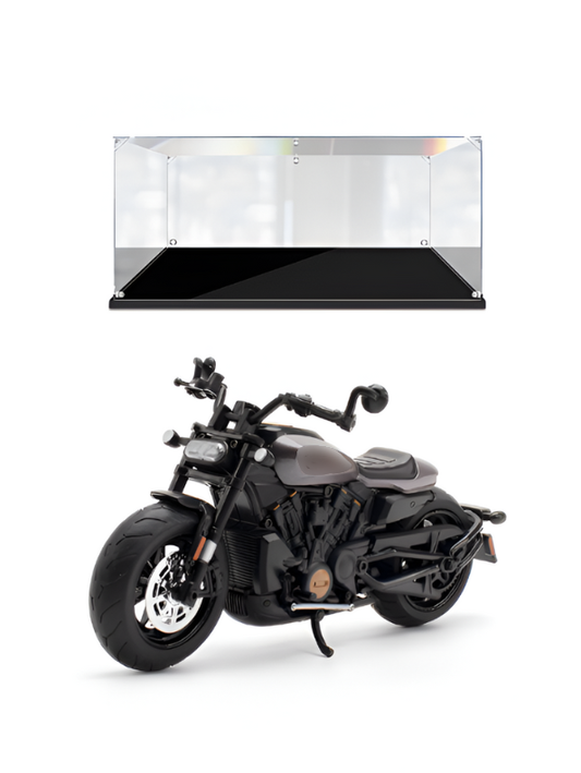 Diecast Bike Metal - Brown- TV – With Acrylic Display Box.