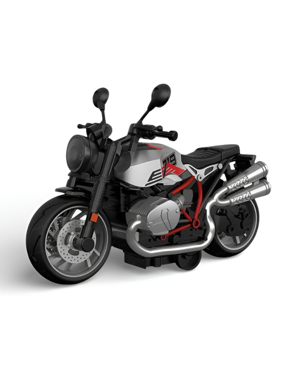 Diecast Motorcycle Model 1:14 Scale Grey LMI13719.