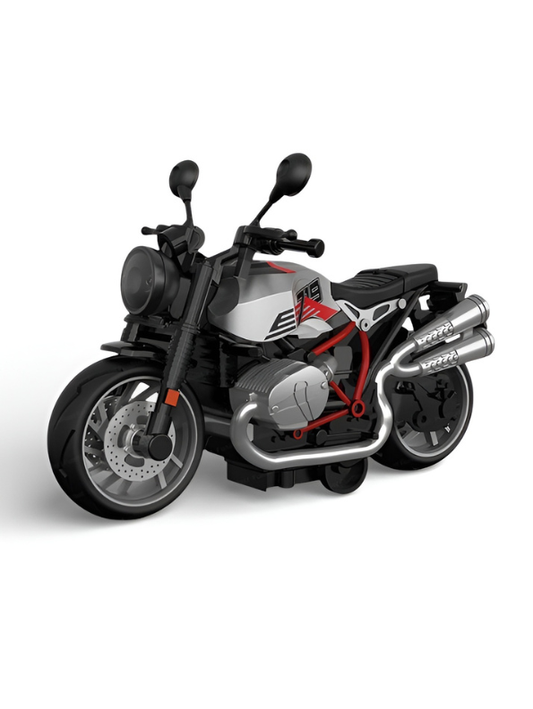 Diecast Motorcycle Model 1:14 Scale Grey LMI13719.