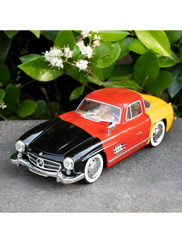 Mercedes-Benz 300 SL Gullwing 1:22 Scale Diecast Model Car – Edition Collectible Replica - Free Car Inside - TV6611